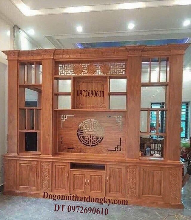 Tủ trưng bày gỗ đẹp