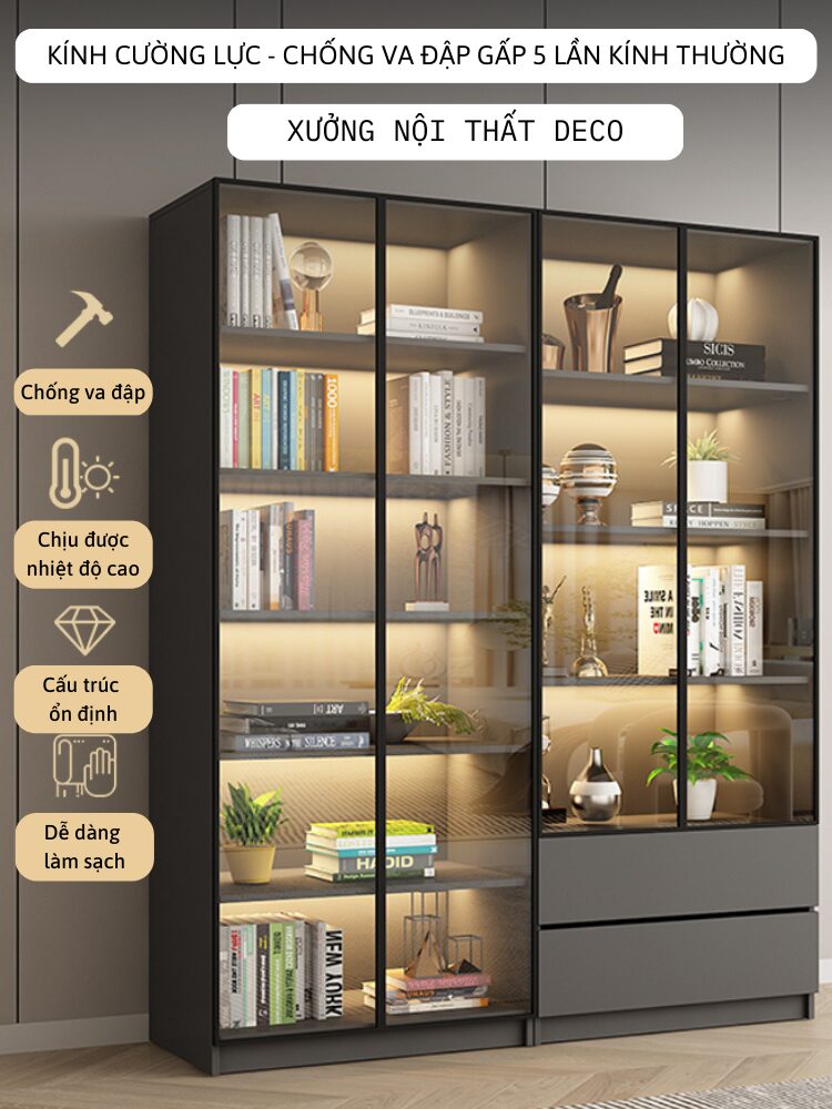 Tủ Trưng Bày Kính Cường Lực 5 Hình ảnh các mẫu tủ kính khác