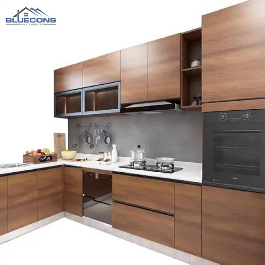 Tủ Bếp Thông Minh Cho Nhà Bếp Thêm Hiện Đai TB012 8 tu bep go MDF