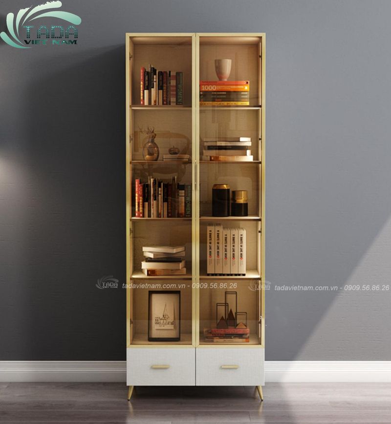 Tủ trưng bày kính gỗ cao cấp