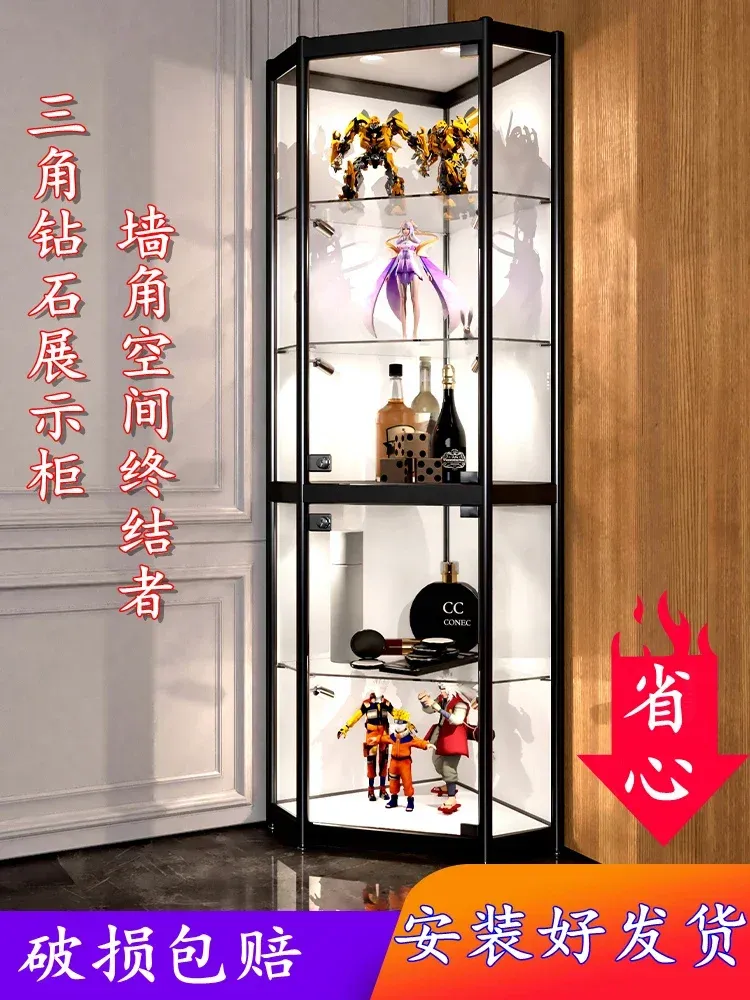 Tủ Trưng Bày Handmade 3 Tủ góc tam giác