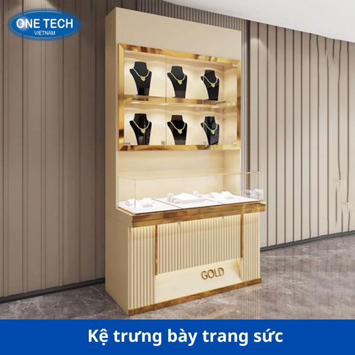 Tủ Trưng Bày Gỗ Trang Sức Đẹp 4 Ke trưng bày trang sức 16-1