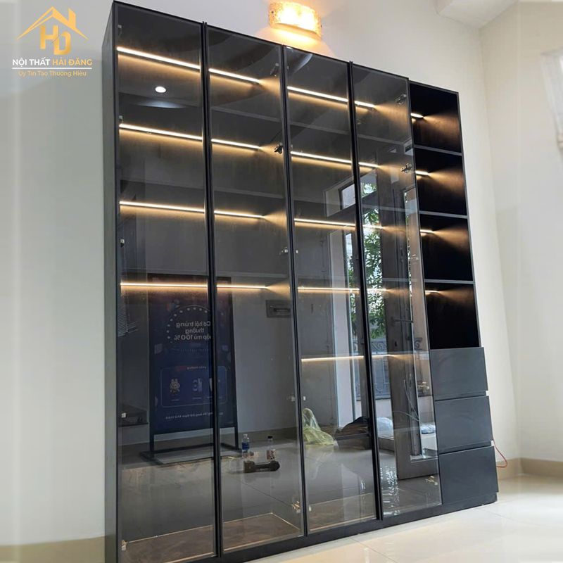 Tủ Trưng Bày Tối Giản 4 Mẫu tủ trưng bày đẹp