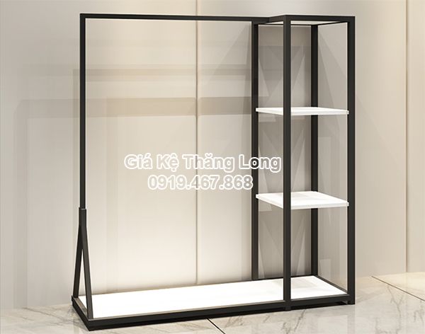 Tủ Trưng Bày Quần Áo 3 Gian kệ treo quần áo