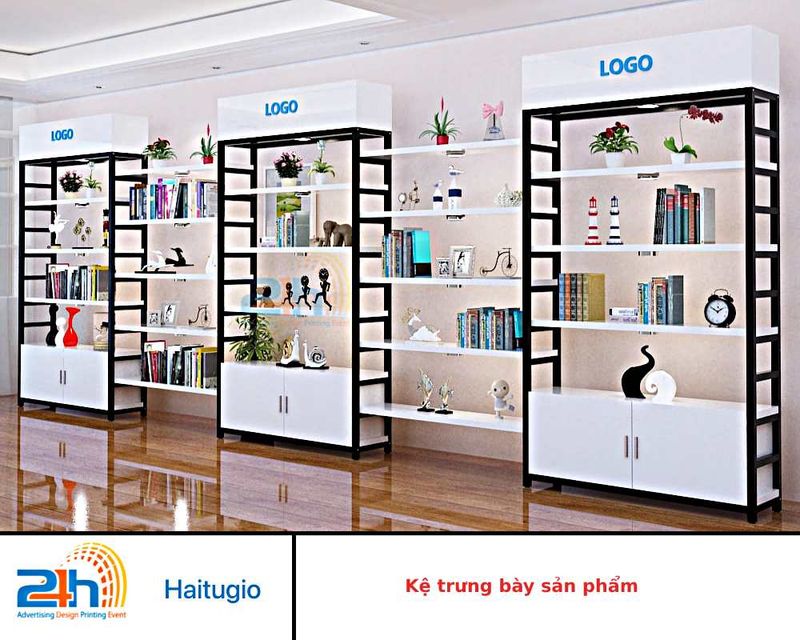 Thiết Kế Tủ Trưng Bày 4 Hệ thống kệ trưng bày sản phẩm số 1