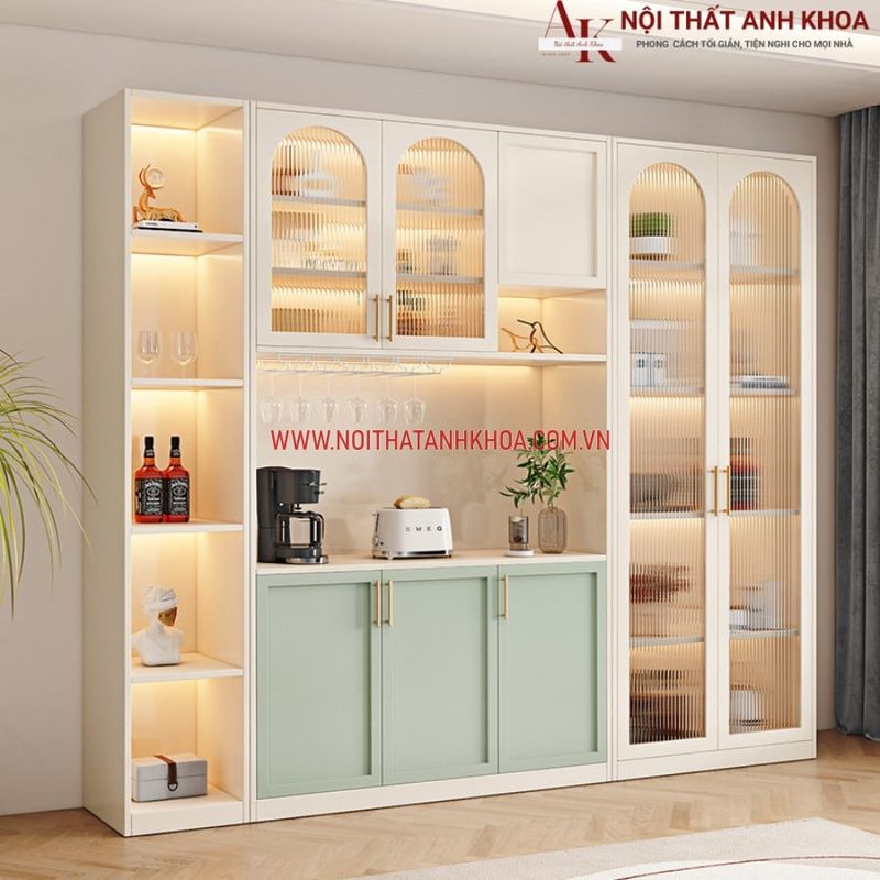 Tủ Trưng Bày Đa Năng 2 Tủ đa năng gỗ MDF
