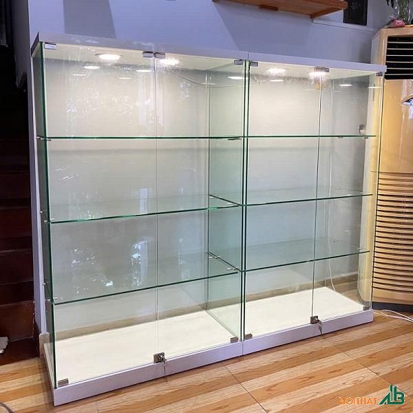 Đóng Tủ Trưng Bày Theo Yêu Cầu 1 Tủ kính trưng bày tủ tượng gỗ TTB122