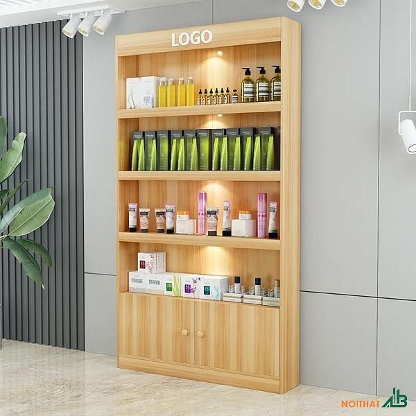 Tủ trưng bày gỗ kính