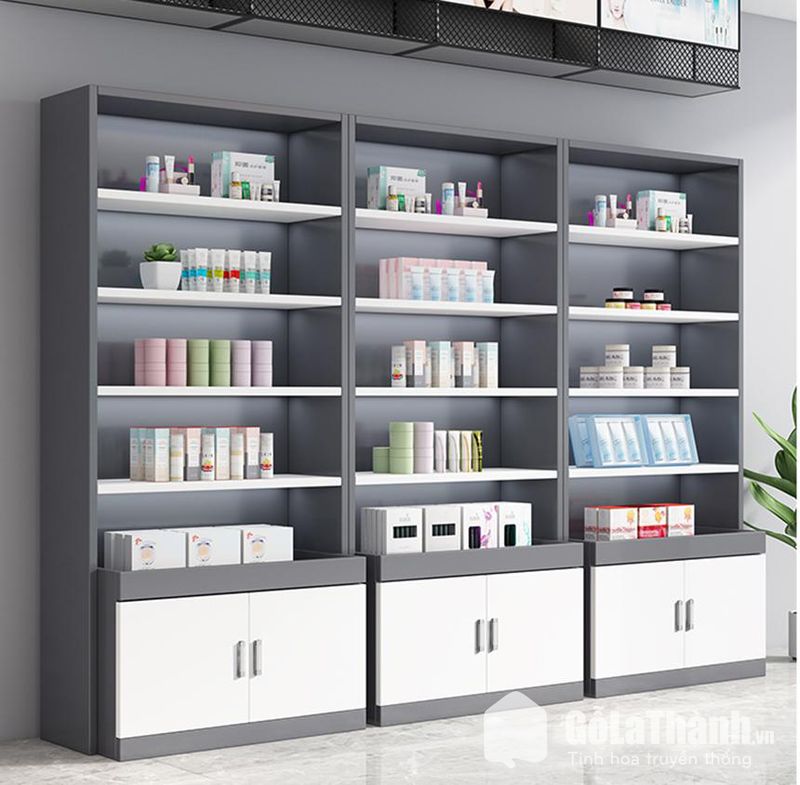 Tủ Trưng Bày Gỗ MDF 3 Tủ trưng bày MDF rộng rãi