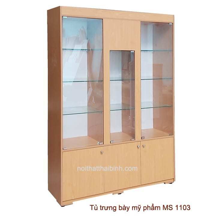 Tủ Trưng Bày Gỗ Melamine Đẹp 3 Tủ trưng bày mỹ phẩm