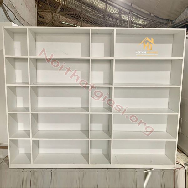 Tủ Trưng Bày Màu Trắng 2 Tủ trưng bày nhiều ngăn nội thất hải dạng