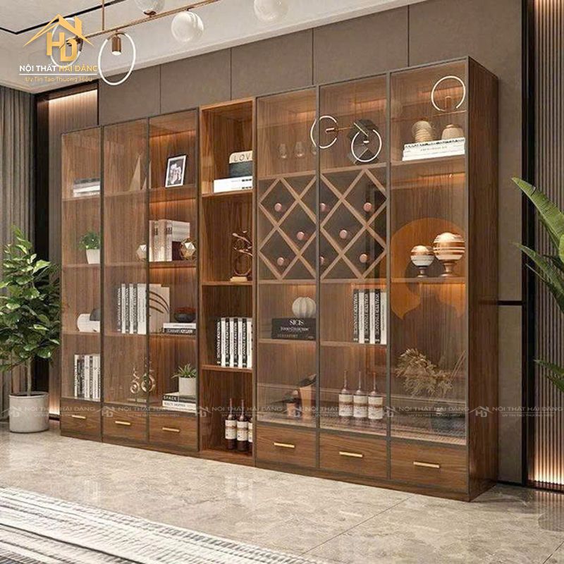 Tủ Trưng Bày Đẹp Giá Xưởng 2 Tủ trưng bày kính trong suốt