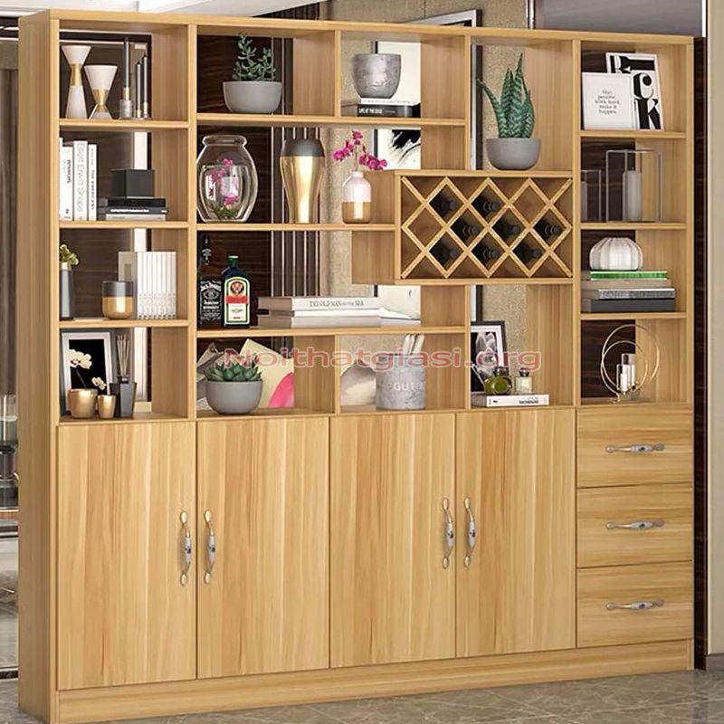 Tủ Trưng Bày Gỗ Phòng Khách Đẹp 2 Tủ trưng bày cổ điển