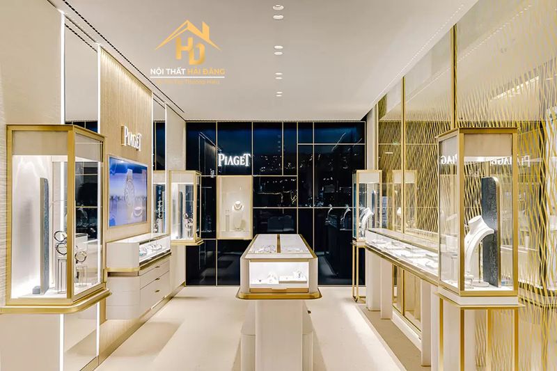Tủ Trưng Bày Phong Cách Luxury 2 Tủ trưng bày trang sức