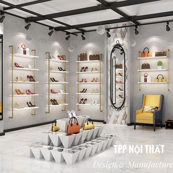Tủ Trưng Bày Shop Đẹp 1 Tủ trưng bày kính trong suốt